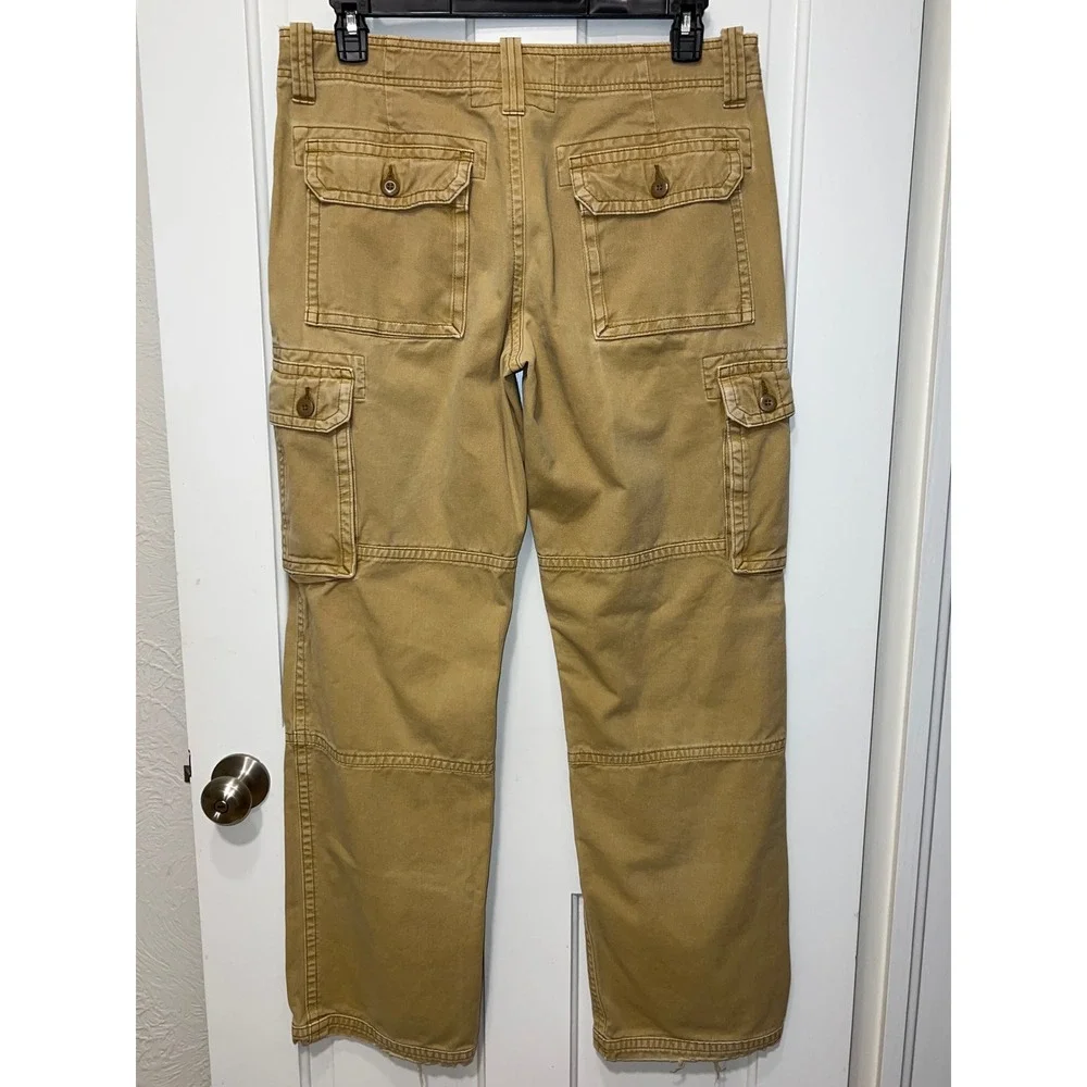 Urban Pipeline Mens Cargo Pants 34x32 Tan Khaki Cotton Straight Leg Y2K style